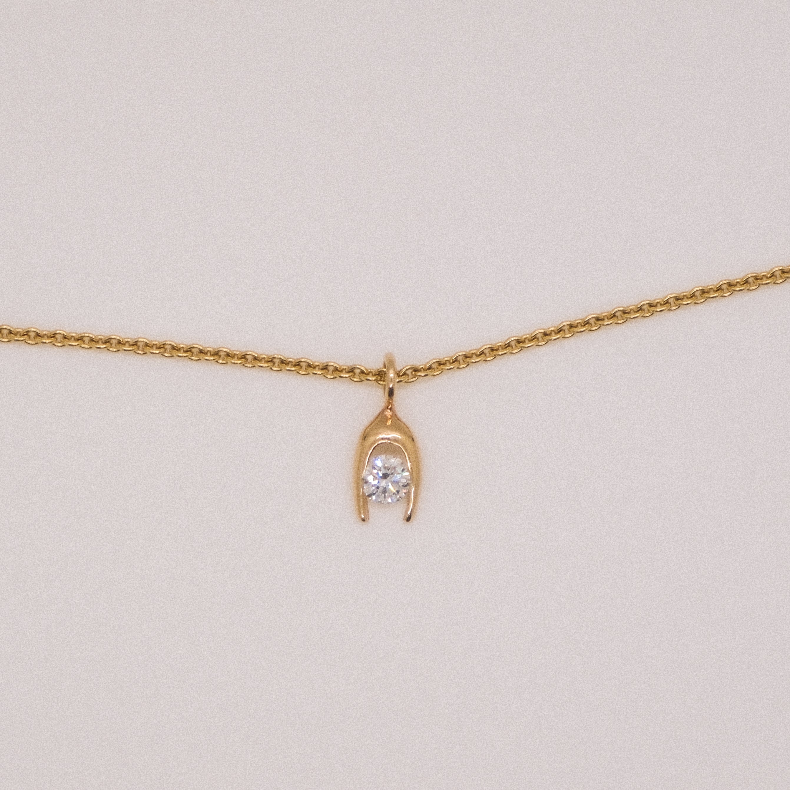14K Y Mini Pendant