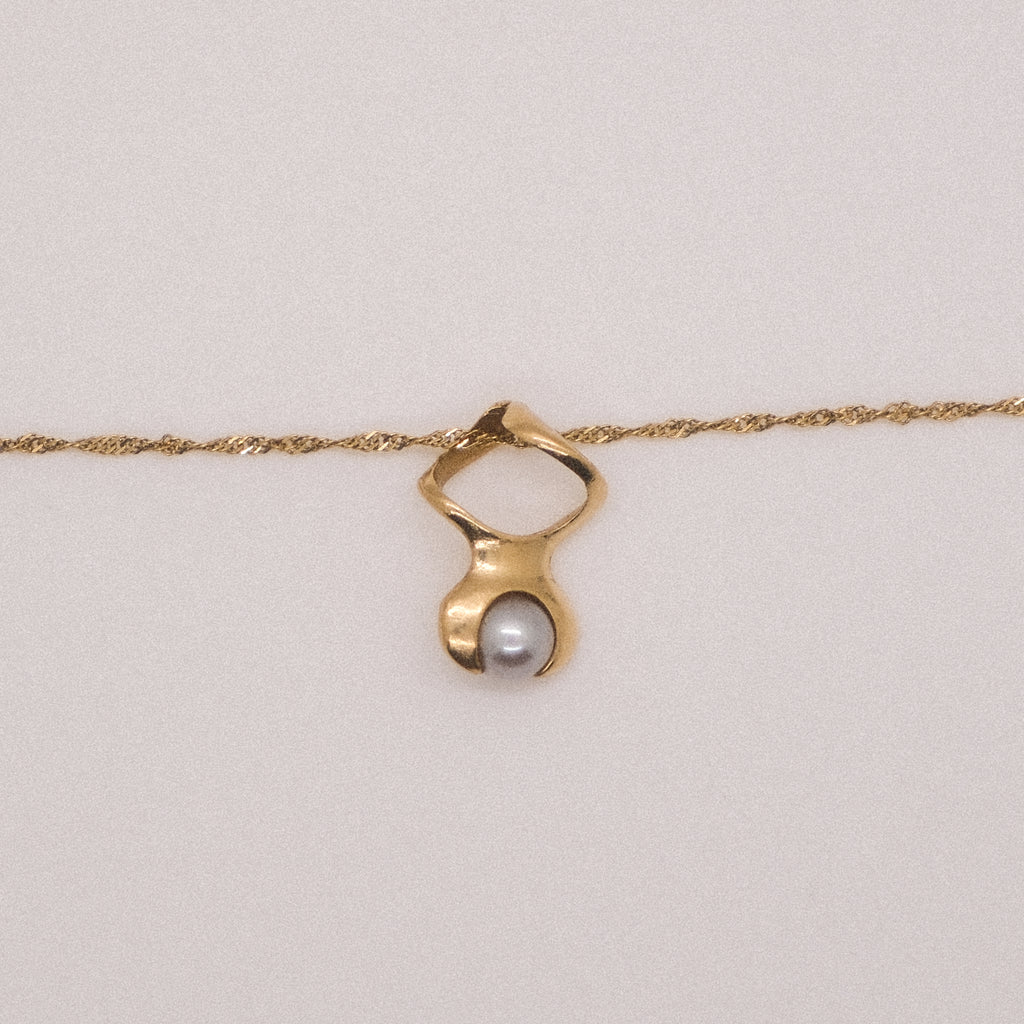14K Mini Helix Pendant