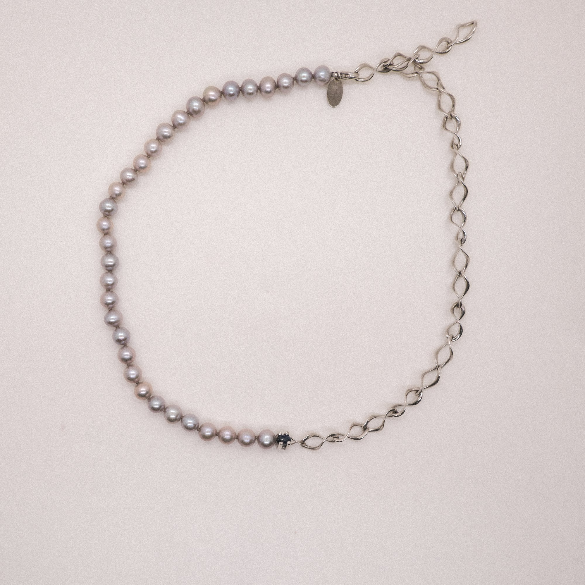 14K Nucleus Chain Pearl Necklace