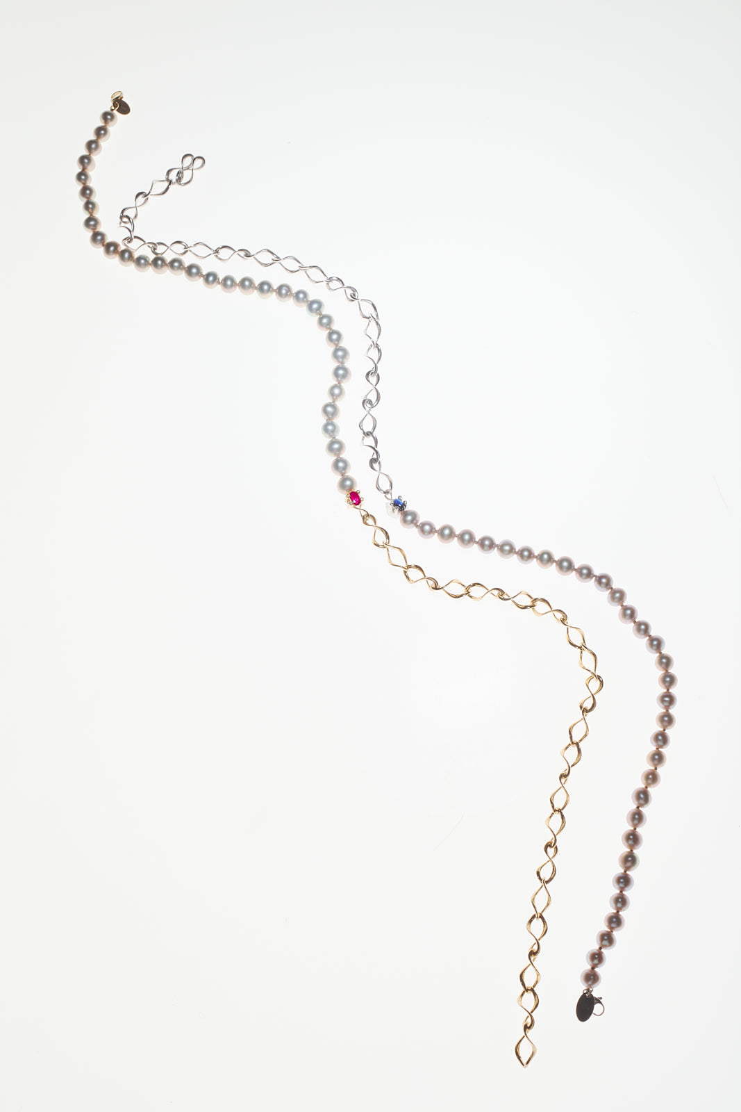 14K Nucleus Chain Pearl Necklace