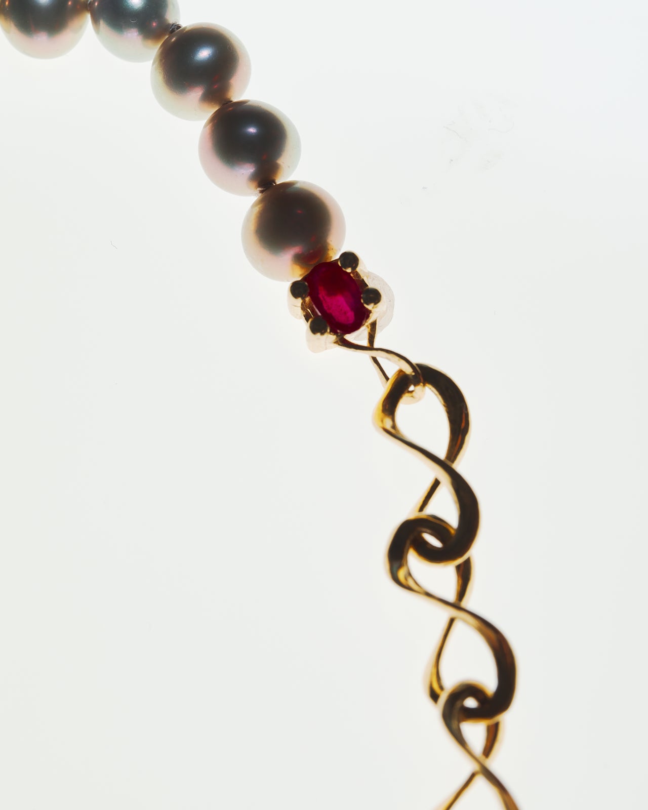 14K Nucleus Chain Pearl Necklace