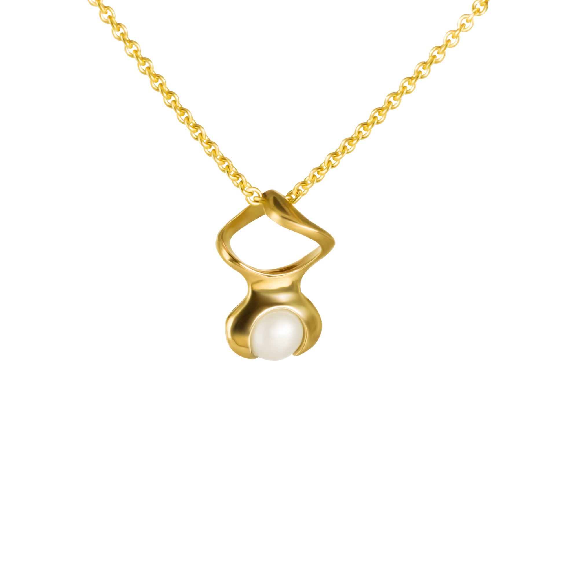14K Mini Helix Pendant