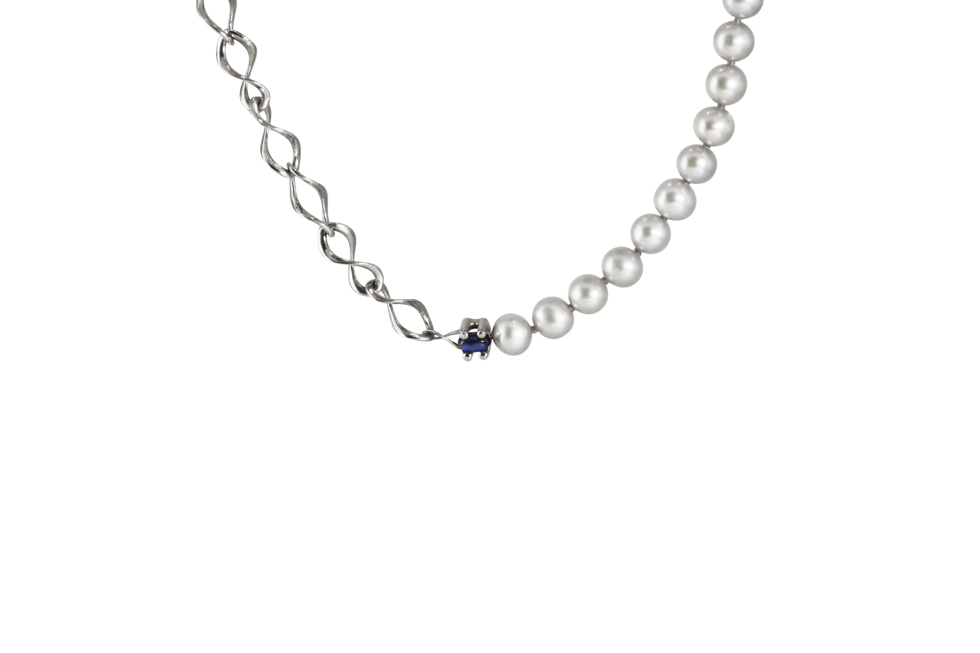14K Nucleus Chain Pearl Necklace