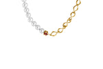 X NUCLEUS CHAIN PEARL NECKLACE