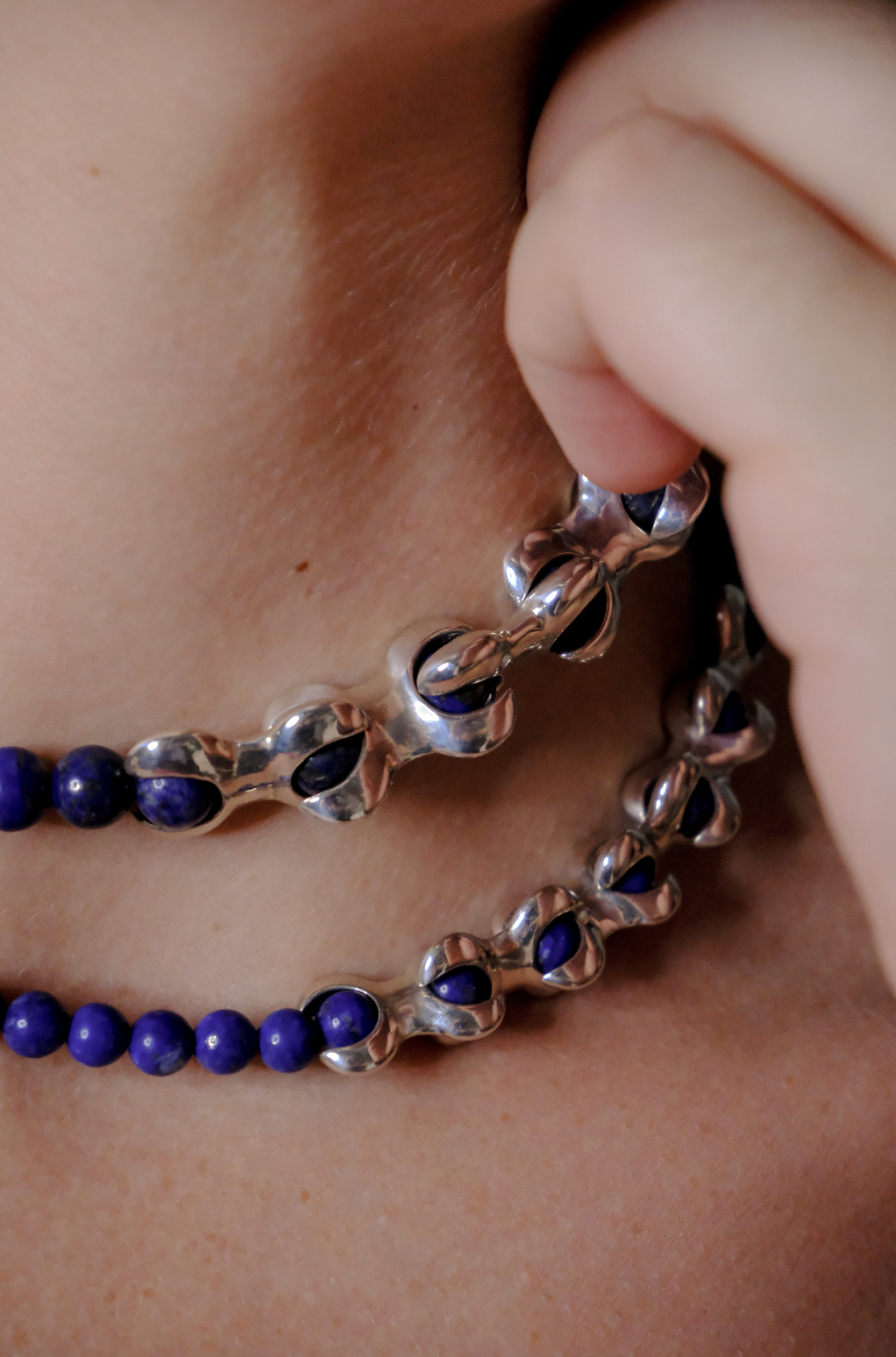 X LAPIS LAZULI NECKLACE